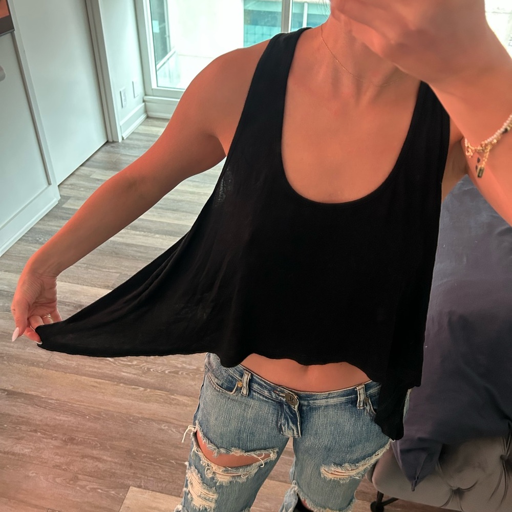 Brandy Melville Black Tank Top - Picture 2 of 4